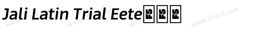 Jali Latin Trial Ext字体转换